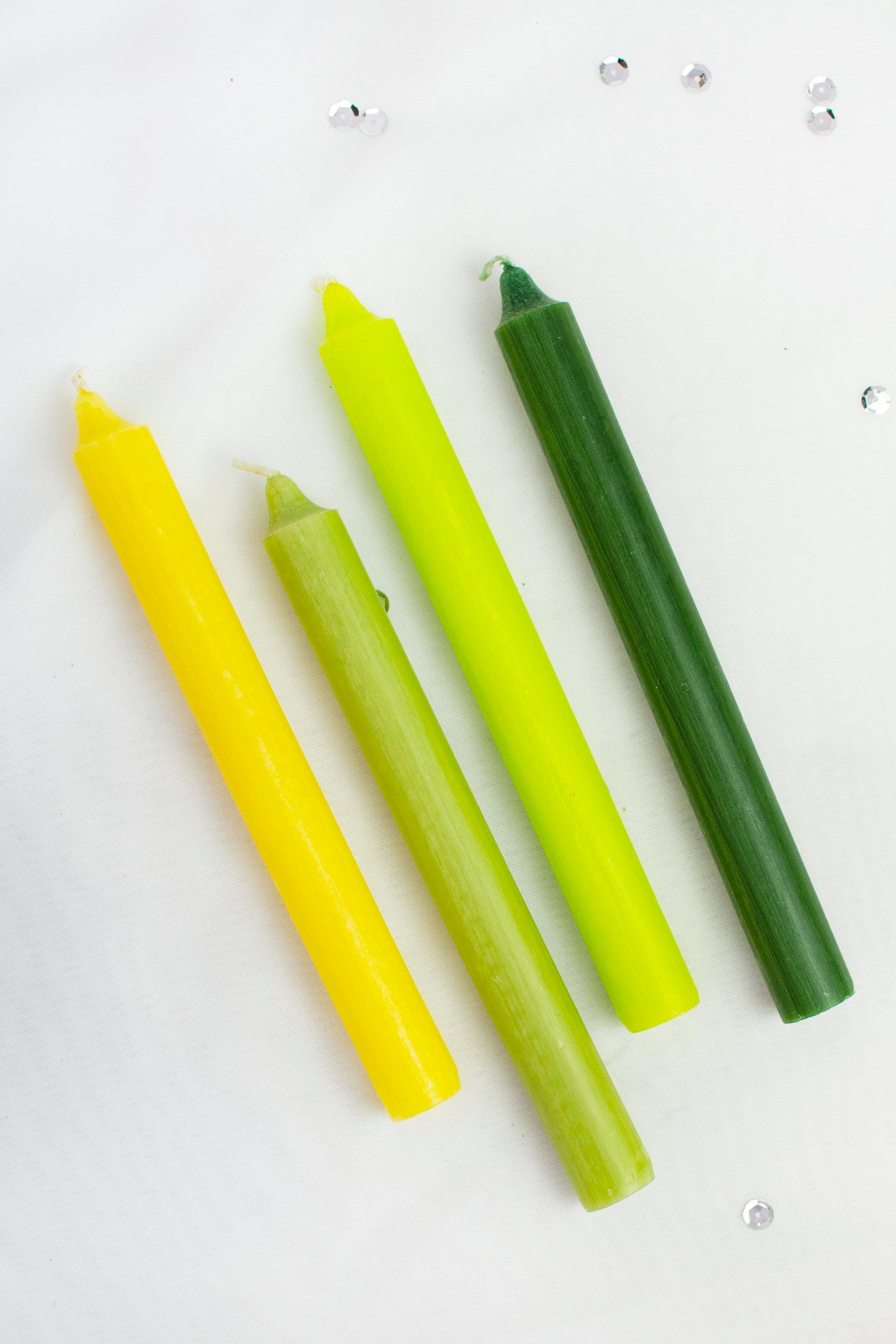 velas colores cálidos y fríos