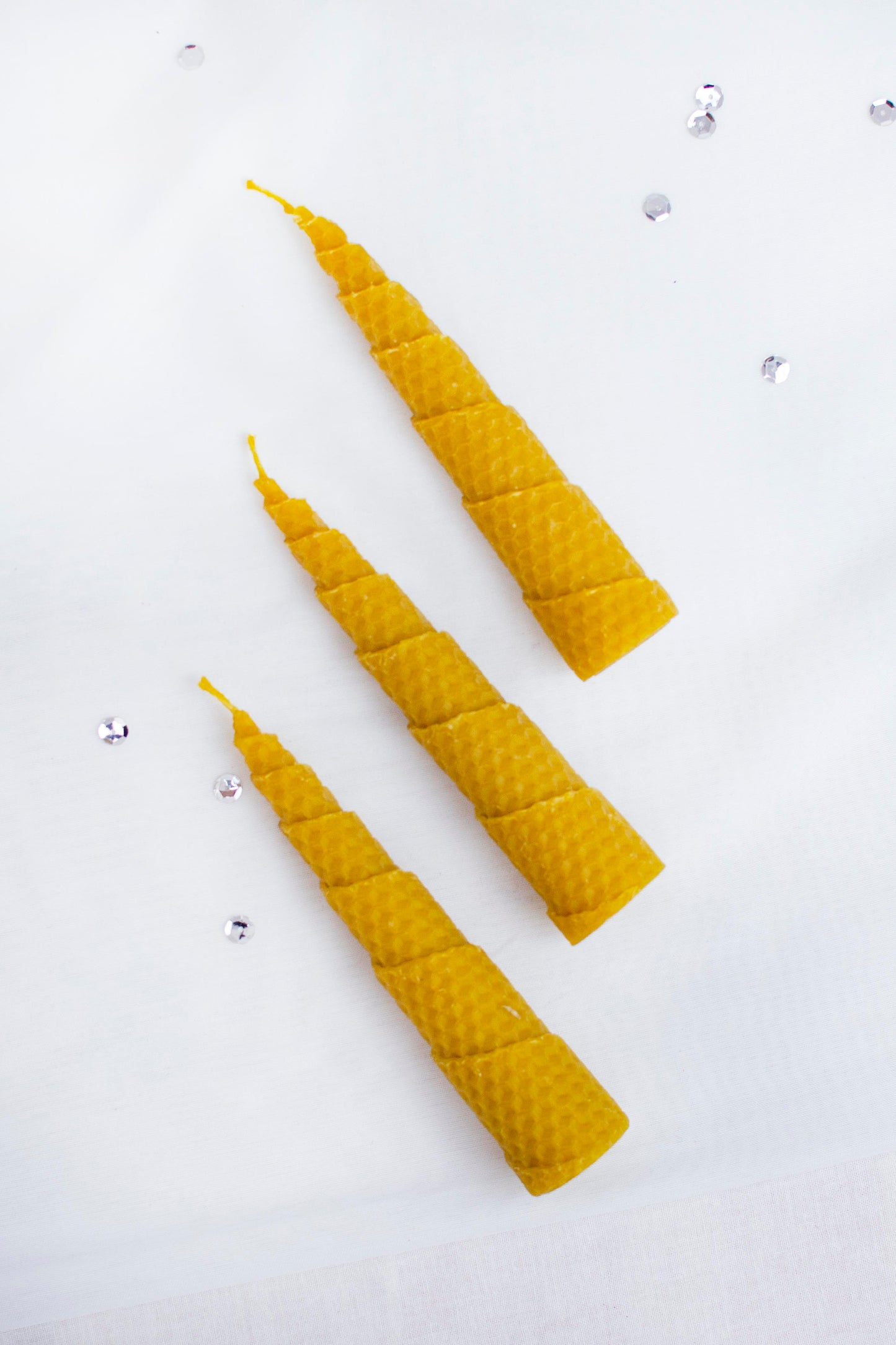 Vela de Miel - Espiral 3 x 15 cm