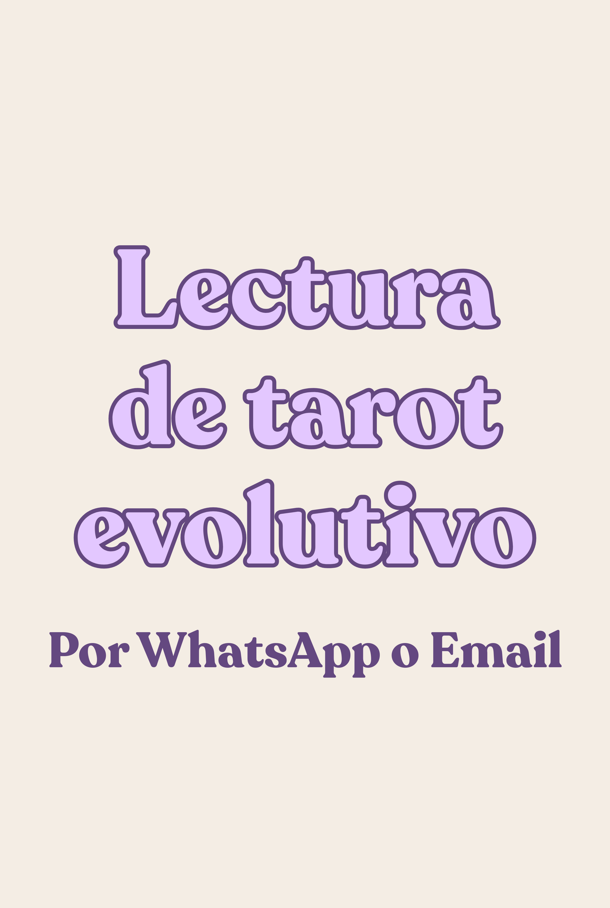 Lectura de Tarot Evolutivo por WhatsApp o Email