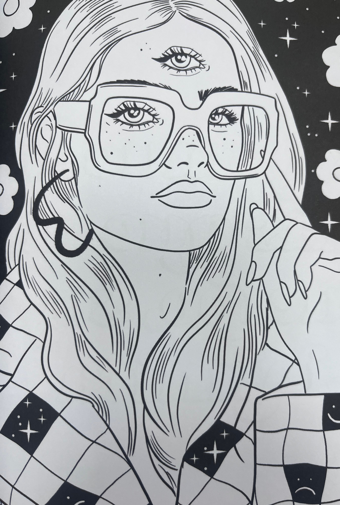Mantras y musas (libro para colorear)