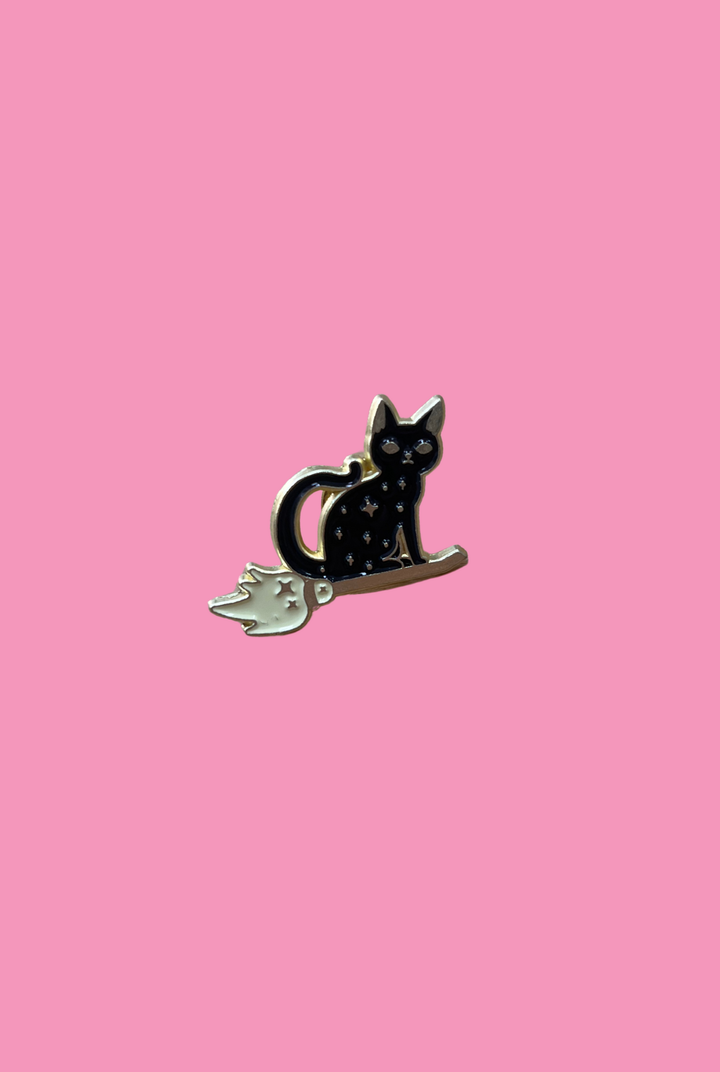 Pin Gato en escoba